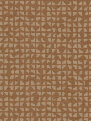 Grid Iron Wallpaper In Oranges And Bronze From Industrial Interiors Ii By Ronald Redding For York Wallcoverings