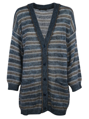 Alberta Ferretti V-neck Buttoned Cardigan