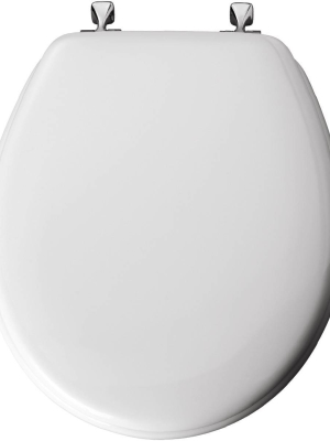 Round Molded Wood Toilet Seat White - Mayfair