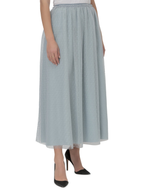 Redvalentino Tulle Midi Skirt