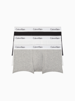 Modern Cotton Stretch 3 Pack Low Rise Trunk