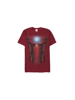 Men's Marvel Halloween Iron Man Arc Reactor Costume T-shirt