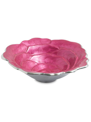 Julia Knight Rose 8" Bowl In Raspberry