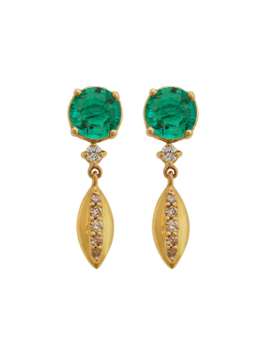 Single Dewdrop Earrings Y-em-d-ttlb