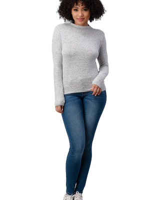 Cozy Knit Mock Neck Top