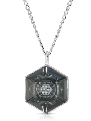 Black Hexagon Pendant (18 Mm)