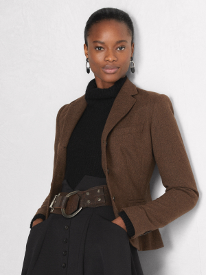 Dallas Lambswool-cashmere Tweed Jacket