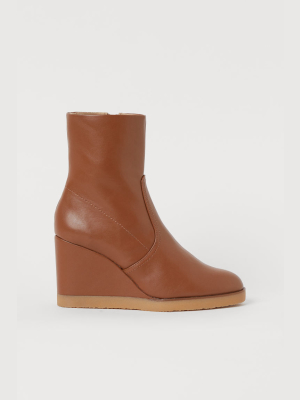 Wedge-heel Boots