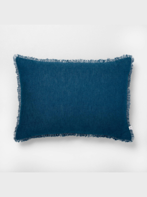 Raw Edge Cross Dyed Throw Pillow - Hearth & Hand™ With Magnolia