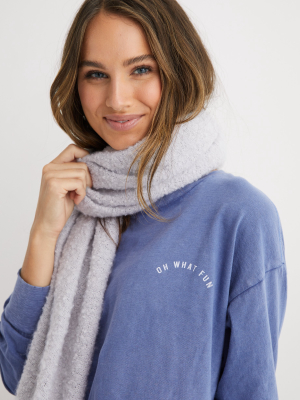 Aerie Long Sleeve Oversized Crewneck T-shirt