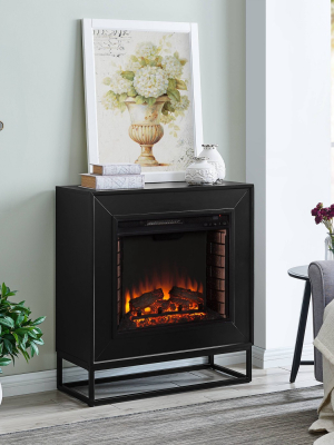 Frescan Contemporary Electric Fireplace Black - Holly & Martin