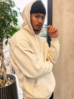 Asos Design Oversized Hoodie In Beige