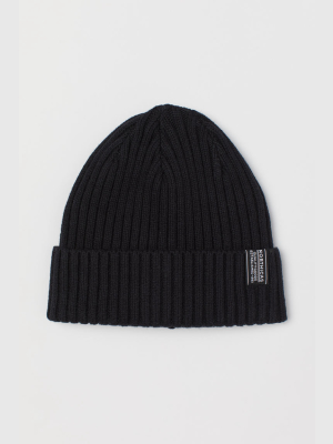 Rib-knit Hat