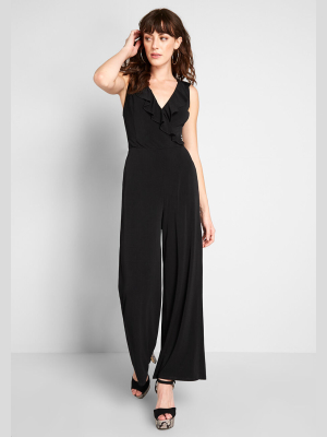 Refined And Ruffled Jumpsuit