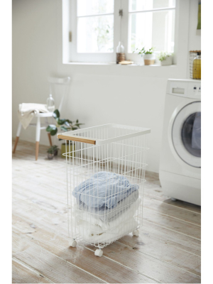 Tosca Slim Rolling Laundry Basket