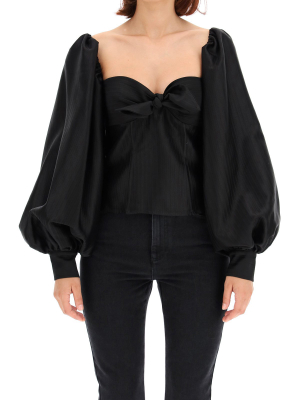 The Attico Puff Sleeve Blouse