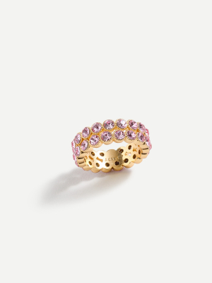 Crystal Bezel Ring