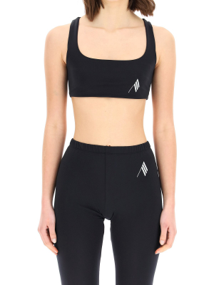 The Attico Logo Detailed Sports Bra