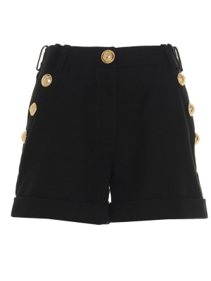 Balmain Button Embellished Shorts