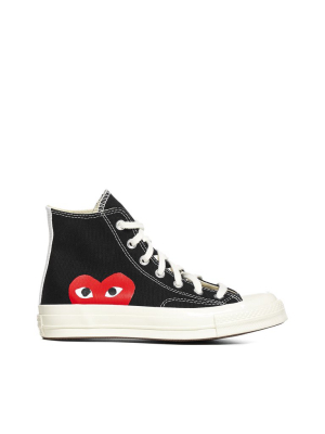 Comme Des Garçons Play X Converse Big Heart High Top Sneakers