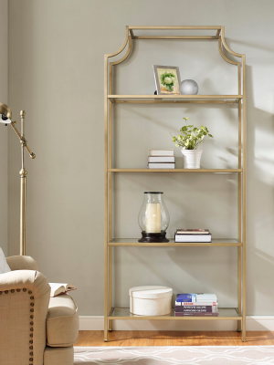 80.5" Aimee Etagere Gold - Crosley