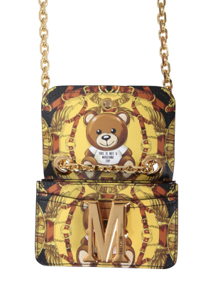 Moschino Mini M Bag Teddy Scarf Shoulder Bag