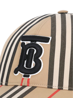 Burberry Monogram Striped Baseball Cap