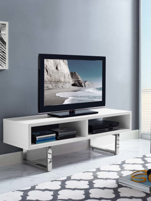 Amble 47" Low Profile Tv Stand White - Modway