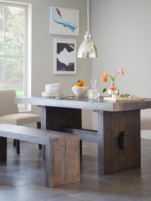 Emmerson® Reclaimed Wood Dining Table - Chestnut