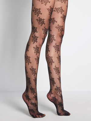 Blossoming Ensemble Floral Tights