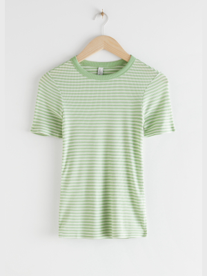 Striped Viscose T-shirt