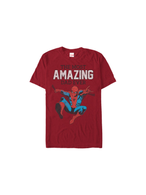 Men's Marvel Spider-man Amazing Dad T-shirt