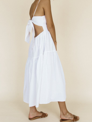 Gioia Dress White Washed Cotton