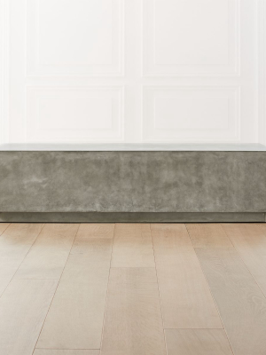 Matter Grey Cement Rectangle Coffee Table