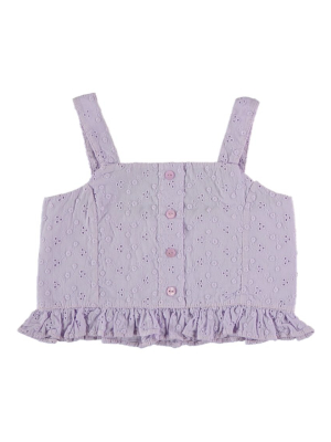 My Little Cozmo Ruby Embroidery Kids Top - Mauve