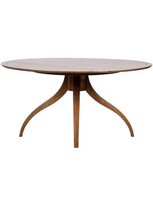 Vera Dining Table In Dark Walnut