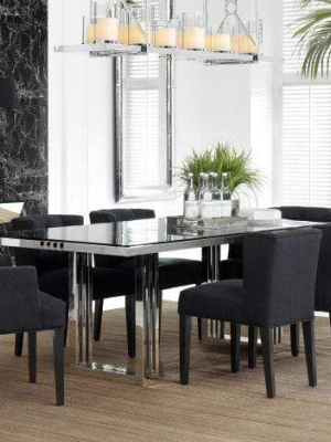 Eichholtz Garibaldi Dining Table - Silver