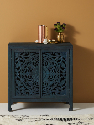 Handcarved Lombok Entryway Cabinet