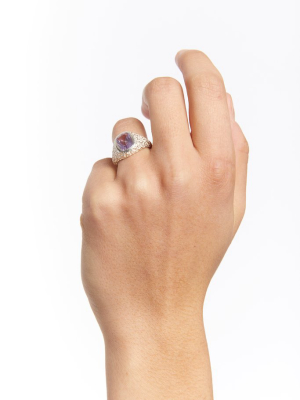 Mass - Sterling Silver Light Purple Amethyst Ore Ring