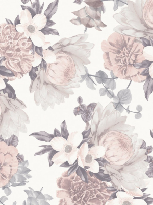 Botanical Self Adhesive Wallpaper In Blossom Design By Tempaper
