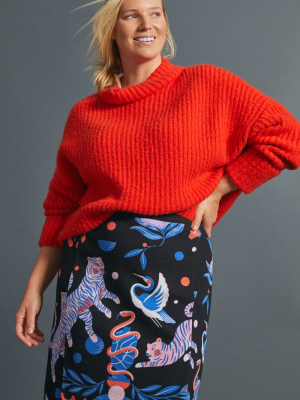 Super Nice Letters Julie Midi Sweater Skirt
