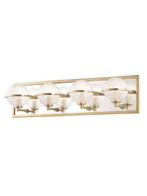 Axiom 4 Light Bath Bracket Aged Brass