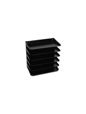 Steelmaster Multi-tier Horizontal Legal Organizers Six Tier Steel Black 2646hlbk