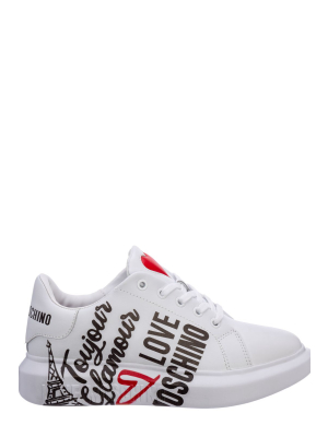 Love Moschino Logo Print Low-top Sneakers