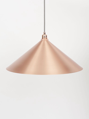 Cone Shade Copper With Pendant In Various Sizes