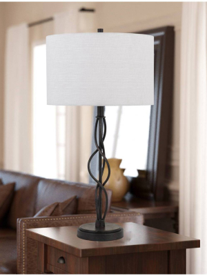 30" Metal Antony Table Lamp Bronze - Cal Lighting