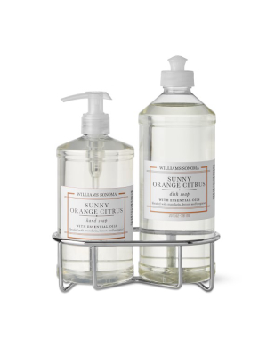 Williams Sonoma Sunny Orange Citrus Hand Soap & Dish Soap, Classic 3-piece Set