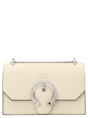 Jimmy Choo Paris Crystal Buckle Crossbody Bag