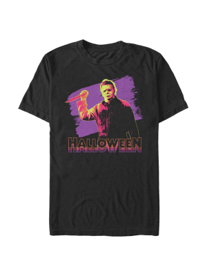 Men's Halloween Ii Retro Glitch T-shirt