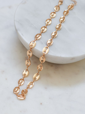 Emma Circle Chain Necklace - Gold Plated